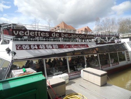 Déjeuner sur le bâteau !! journée découverte Besançon - 13 avril 2013