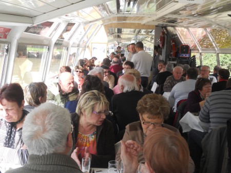 Déjeuner sur le bâteau !! journée découverte Besançon - 13 avril 2013